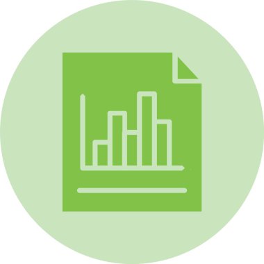 Çubuk Çizelgesi Kabartma Çemberi Gradyan Simgesi