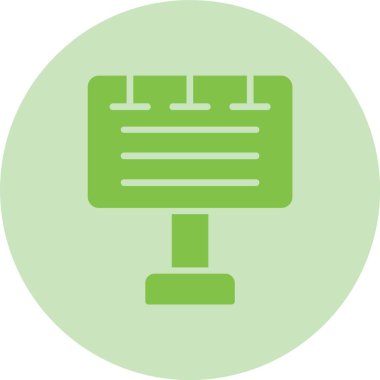 Billboard Kabartma Çemberi Gradyan Simgesi