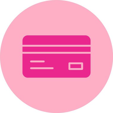 Kredi Kartı Kabartma Çemberi Grafik Simgesi