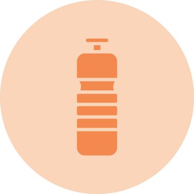 Su Şişesi Kabartma Çemberi Gradyan Simgesi