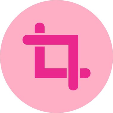 Kırpma Kabartma Çemberi Gradyan Simgesi