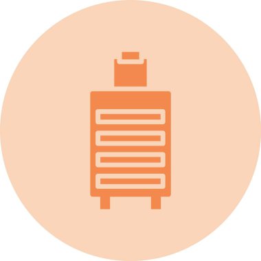 Çanta Kabartma Çemberi Gradyan Simgesi