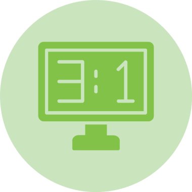 Puan Tablosu Kabartma Çemberi Gradyan Simgesi