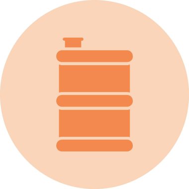 Fıçı Kabartma Çemberi Gradyan Simgesi