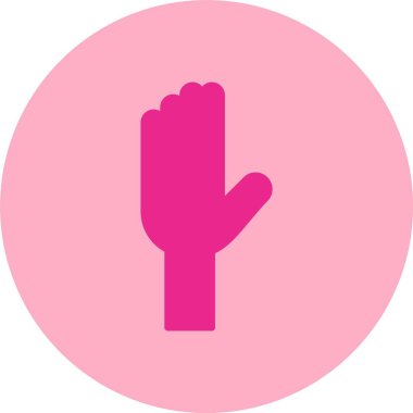 El Kabartma Çemberi Gradyan Simgesini Kaldır