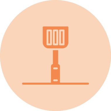 Lastik Spatula Kabartma Çemberi Gradyan Simgesi