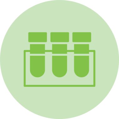 Test Tüpleri Kabartma Çemberi Gradyan Simgesi