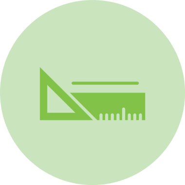 Üçgen Cetvel Çember Gradyan Simgesi