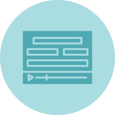 Altyazı: Glyph Çember Gradyan Simgesi