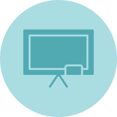 Siyah Tahta Kabartma Çemberi Gradyan Simgesi