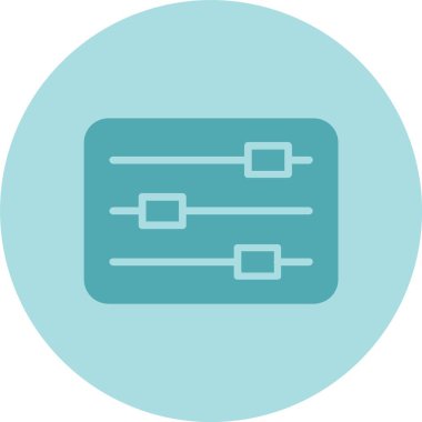 Kaydırıcılar Kabartma Çemberi Gradyan Simgesi