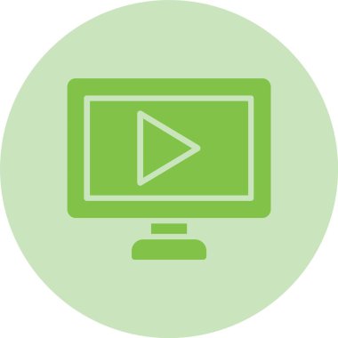 Akıllı TV Kabartma Çemberi Gradyan Simgesi