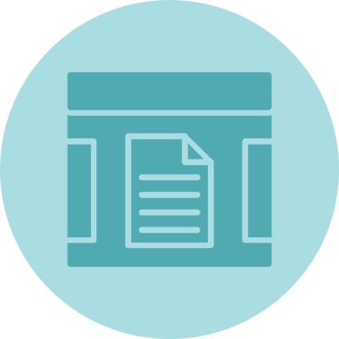 Dosya Kabartma Çemberi Gradyan Simgesi