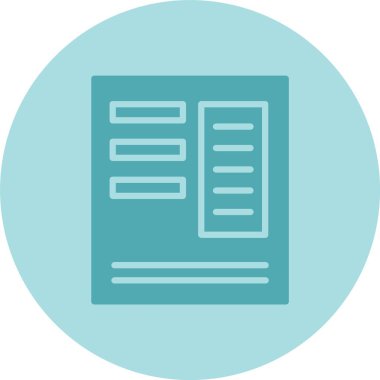 Düzen Kabartma Çemberi Gradyan Simgesi