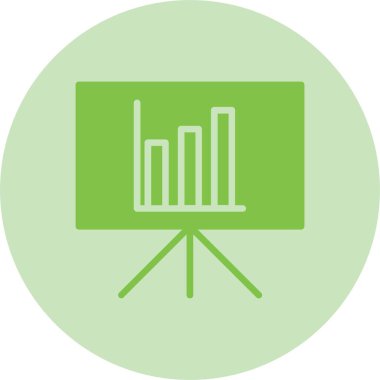 Sunum Kabartma Çemberi Gradyan Simgesi