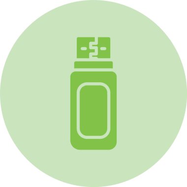 Usb Kabartma Çemberi Gradyan Simgesi