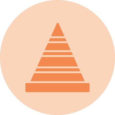 Piramit Grafik Çemberi Grafik Simgesi