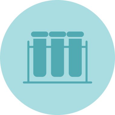 Test Tüpü Kabartma Çemberi Gradyan Simgesi