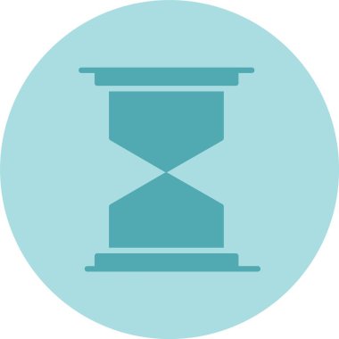 Kum Saati Kabartma Çemberi Gradyan Simgesi