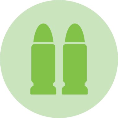 Mermi Kabartma Çemberi Gradyan Simgesi