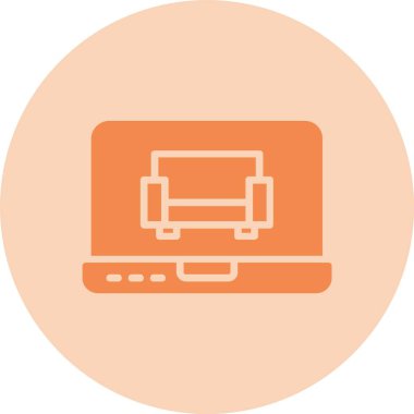 İç Tasarım Kabartma Çemberi Gradyan Simgesi