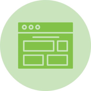 Web Tarayıcı Kabartma Çemberi Gradyan Simgesi