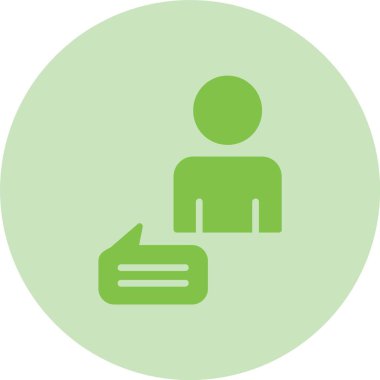 Müşteri Kabartma Çemberi Gradyan Simgesi