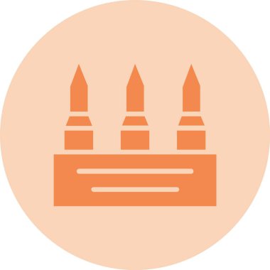 Kartuş Kabartma Çemberi Gradyan Simgesi