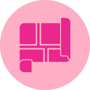 Blueprint Kabartma Çemberi Gradyan Simgesi