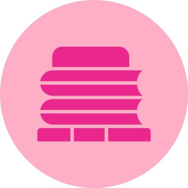 Kitap Kabartma Çemberi Gradyan Simgesi