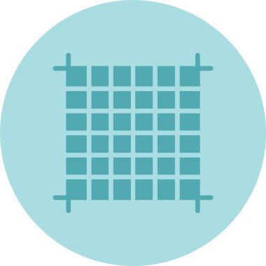 Izgara Kabartma Çemberi Gradyan Simgesi