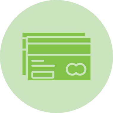 Kredi Kartı Kabartma Çemberi Grafik Simgesi