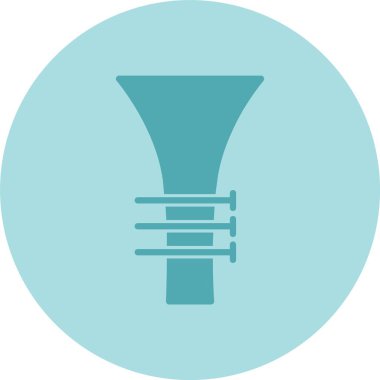 Trompet Sembol Çemberi Gradyan Simgesi