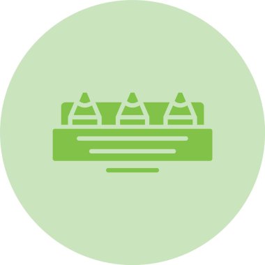 Pastel Boyalar Kabartma Çemberi Gradyan Simgesi