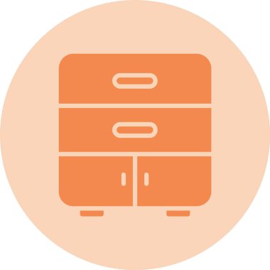 Çekmece Kabartma Çemberi Gradyan Simgesi