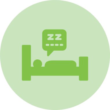 Uyku Kabartması Çemberi Gradyan Simgesi