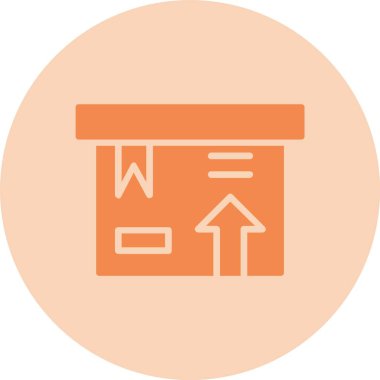 Mukavva Kabartma Çemberi Gradyan Simgesi