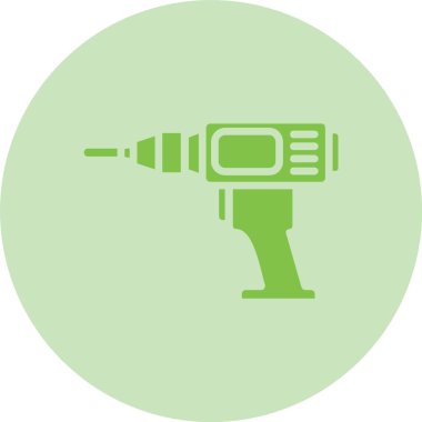 Matkap Kabartma Çemberi Gradyan Simgesi