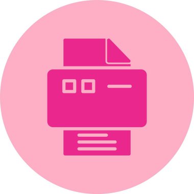 Yazıcı Kabartma Çemberi Gradyan Simgesi