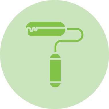 Boya Roller Glyph Çemberi Gradyan Simgesi