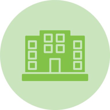Ofis Kabartma Çemberi Gradyan Simgesi