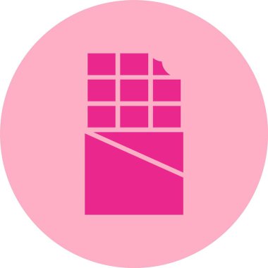 Çikolata Çubuğu Şekil Çemberi Gradyan Simgesi