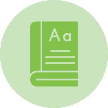 Sözlük Kabartma Çemberi Gradyan Simgesi