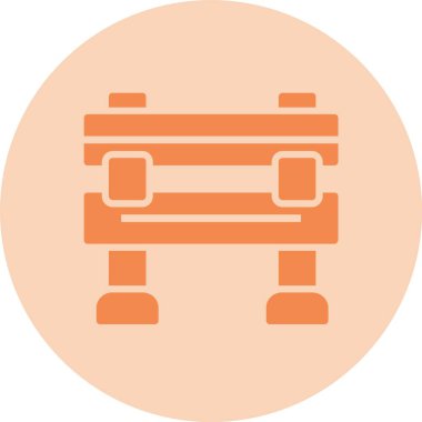 Bariyer Kabartma Çemberi Gradyan Simgesi