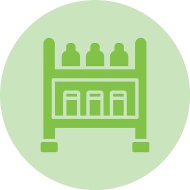 Kabartma Çemberi Gradyan Simgesi Raflaştırılıyor