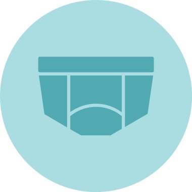 İç Çamaşırı Kabartma Çemberi Gradyan Simgesi