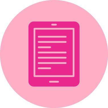 Tablet Kabartma Çemberi Gradyan Simgesi