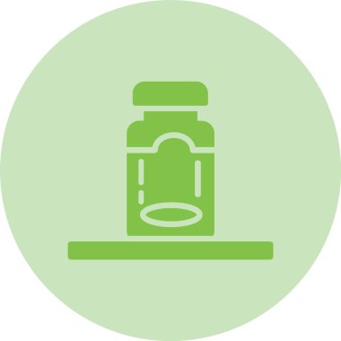 Jar Glyph Çember Gradyan Simgesi