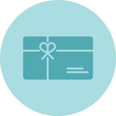 Hediye Kartı Kabartma Çemberi Gradyan Simgesi