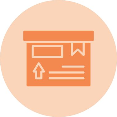 Paket Kabartma Çemberi Gradyan Simgesi